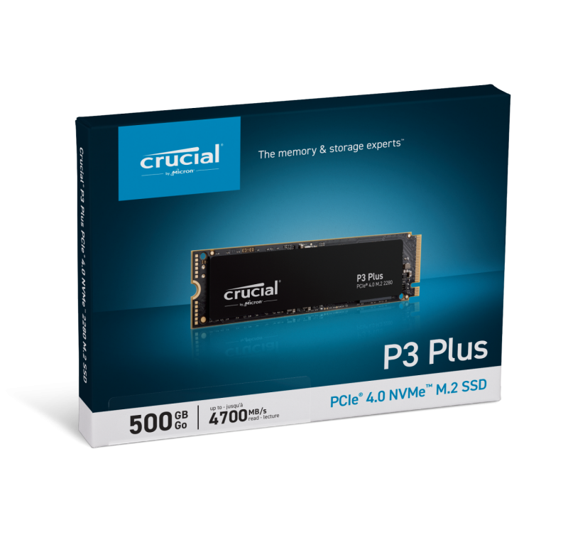 SSD CRUCIAL P3 Plus NVMe 500GB – CT500P3PSSD8