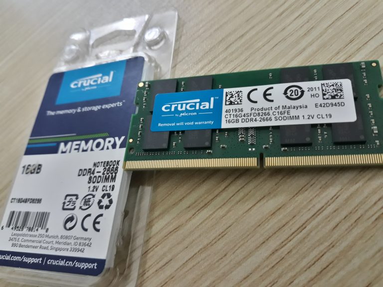 Ram Laptop Crucial DDR4 16GB Bus 2666 CT16G4SFS8266